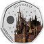 UK 50 Pence (Hogwarts. Coloured) HOGWARTS 25 YEARS OF MAGIC coin reverse