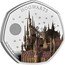 UK 50 Pence Hogwarts. Coloured 2023  Proof HOGWARTS 25 YEARS OF MAGIC coin reverse