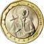 Bulgaria 1 Lev St. Ivan of Rila 2002 Proof KM# 254 СВ. ИВАН РИЛСКИ БЪЛГАРИЯ coin obverse