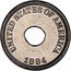 USA One Cent (Inverted Shield Pattern. Aluminum) UNITED STATES OF AMERICA 1884 coin obverse
