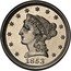 USA One Cent (Liberty Pattern. Nickel-Brass) LIBERTY 1853 coin obverse