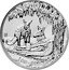 Australia One Dollar (Australian Kangaroo 25th Anniversary) ONE DOLLAR 25 1OZ 999 AG coin reverse