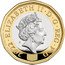 UK One Pound (Nations of the Crown Memorial) ELIZABETH II D G REG F D 2022 J.C 26/22 £ ~ 1 ONE POUND coin obverse