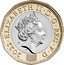 UK One Pound (Nations of the Crown Memorial) ELIZABETH II D G REG F D 2022 J.C 26/22 £ ~ 1 ONE POUND coin obverse