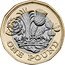 UK One Pound (Nations of the Crown Memorial) ONE POUND DP 2022 coin reverse