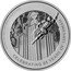 Niue Ten Dollars (85th Anniversary of Superman) 3 OZ 999 FINE SILVER SUPERMAN TM & © DC (S23) S CELEBRATING 85 YEARS OF SUPERMAN coin reverse