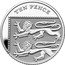 UK Ten Pence (Royal Arms Shield Puzzle Memorial) TEN PENCE MD coin reverse