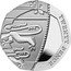 UK Twenty Pence (Royal Arms Shield Puzzle Memorial) TWENTY PENCE MD coin reverse