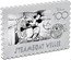 Niue Two Dollars (Disney 100th Anniversary of Steamboat Willy Stamp) DISNEY 100 YEARS OF WONDER THE WALT DISNEY COMPANY OCTOBER 16 1923 TEMBOAT WILLY coin reverse