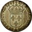 France 1/2 ECU Louis XIV 1643 A Rose KM# 163.1 SIT NOMEN DOMINI A BENEDICTVM 1643 coin reverse