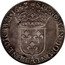 France 1/2 ECU Louis XIII 1643 Rose KM# 135.1 SIT NOMEN DOMINI A BENEDICTVM 1643 coin reverse