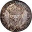 France 1/2 ECU Louis XIV 1647 N KM# 164.14 SIT NOMEN DOMINI N BENEDICTVM 1647 coin reverse