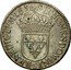 France 1/2 ECU Louis XIV 1651 S KM# 164.19 SIT NOMEN DOMINI S BENEDICTVM 1651 coin reverse