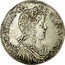 France 1/2 ECU Louis XIV 1654 T KM# 164.20 LVD XIIII D G FR ET NAV REX coin obverse