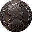 France 1/2 ECU Louis XIV 1656 Numeral 9 KM# 164.24 LVD XIIII D G FR ET NAV REX coin obverse