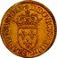 France 1/2 ECU D’or Louis XIII 1624 A KM# 40.1 LVDOVICVS XIII D G FRAN ET NAVA REX coin obverse