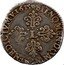 France 1/2 Franc Louis XIII 1615 M KM# 76 SIT NOMEN DOMINI BENEDICTVM 1615 L coin reverse