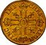 France 1/2 Louis D'or Louis XIII 1640 A KM# 102 CHRS REGN VINC IMP A coin reverse