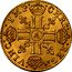 France 1/2 Louis D'or Louis XIV 1645 A KM# 148.1 CHRS REGN VINC IMP A coin reverse