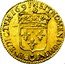 France 1/2 Louis D'or Louis XIV 1691 N KM# 277.11 SIT NOMEN DOMINI BENEDICTVM 1691 N coin reverse