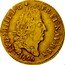 France 1/2 Louis D'or Louis XIV 1696 C KM# 301.4 LVD XIIII D G FR ET NAV REX 1696 coin obverse