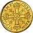 France 1/2 Louis D'or Louis XIV 1668 A KM# 218.1 CHRS REGN VINC IMP A coin reverse