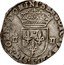 France 1/4 ECU Louis XIII 1617 L KM# 47.11 SIT NOMEN DOMINI BENEDICTVM L II II coin reverse