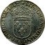 France 1/4 ECU Louis XIII 1642 Rose KM# 134.1 SIT NOMEN DOMINI A BENEDICTVM 1642 coin reverse