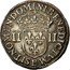 France 1/4 ECU Louis XIV 1644 B KM# 142.2 SIT NOMEN DOMINI BENEDICTVM B II II coin reverse