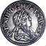 France 1/48 ECU Louis XIII 1642 A KM# 130 LVD XIII D G FR ET NAV REX coin obverse