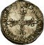 France 1/8 ECU Louis XIII 1643 G KM# 44.7 SIT NOMEN DOMINI BENEDIC 1643 coin reverse