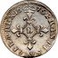 France 4 Sols Louis XIV 1676 D KM# 232.2 FRAN ET NAVARRÆ REX 1676 D coin reverse