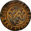 France Denier Tournois Louis XIII 1618 R KM# 42.6 DENIER TOVRNOIS 1618 R coin reverse