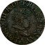 France Denier Tournois Louis XIII 1626 A KM# 70.1 LOYS XIII R DE FRAN ET NAV A coin obverse