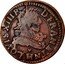 France Double Tournois Louis XIII 1631 H KM# 72.5 LOVIS XIII R D FRAN ET (N)(A)(V)(A) H coin obverse