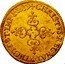 France ECU D’or Louis XIII 1639 X KM# 41.17 CHRISTVS REGNAT VINCIT ET IMP 1659 coin reverse