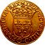 France ECU D’or Louis XIV 1644 B KM# 146.3 LVDOVICVS XIIII D G FRAN ET NAV REX coin obverse