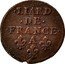 France Liard Louis XIV 1655 A KM# 192.1 LIARD DE FRANCE A coin reverse