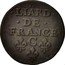 France Liard Louis XIV 1655 C KM# 192.4 LIARD DE FRANCE C coin reverse