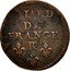 France Liard Louis XIV 1655 R KM# 192.11 LIARD DE FRANCE R coin reverse