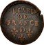 France Liard Louis XIV 1656 D KM# 192.5 LIARD DE FRANCE D coin reverse