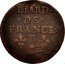 France Liard Louis XIV 1657 B KM# 192.2 LIARD DE FRANCE B coin reverse