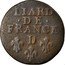 France Liard Louis XIV 1693 D KM# 284.4 LIARD DE FRANCE D coin reverse