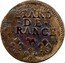 France Liard Louis XIV 1695 Cow KM# 304 LIARD DE FRANCE coin reverse