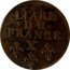 France Liard Louis XIV 1697 X KM# 284.18 LIARD DE FRANCE X coin reverse