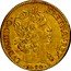 France Louis D'or Louis XIII 1640 A KM# 107 LVD XIII D G FR ET NAV REX 1640 coin obverse