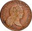 France 1/2 Sol Louis XV 1723 K KM# 451.5 LUDOVICUS XV DEI GRATIA coin obverse
