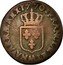France 1/2 Sol Louis XV 1770 AA KM# 544.2 FRANCIÆ ET AA NAVARRÆ REX 17 70 coin reverse