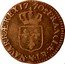 France 1/2 Sol Louis XVI 1770 N KM# 544.8 FRANCIÆ ET N NAVARRÆ REX 17 70 coin reverse