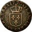 France 1/2 Sol Louis XV 1770 S KM# 544.9 FRANCIÆ ET S NAVARRÆ REX 17 70 coin reverse